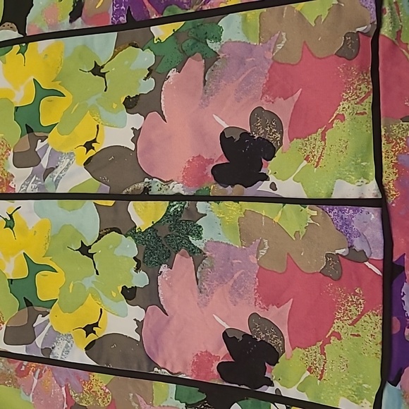 NWOT Calvin Klein Vibrant Floral Pattern Fitted Cotton Dress - Picture 4 of 12